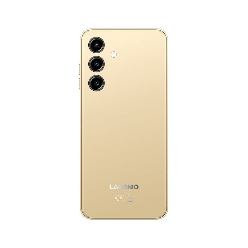 لاجينيو هاتف ذكي Lagenio A10 PRO Smartphone, Unisoc SC9863A1, 6.52-inch HD+ 90Hz Display, 4GB RAM + 128GB Rom, Gold - Image 4