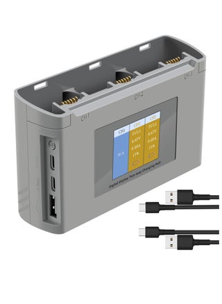 LCD Two-Way Battery Charger Hub for DJI Mini 2,Mini 2 SE,Mini SE Drone,Charging 3 Batteries in Sequence Charge Accessories - pzsku/Z57D2F5E5DBE8D8280344Z/45/_/1700200327/12b4a87d-36bb-445d-9bd8-b3711207fc85