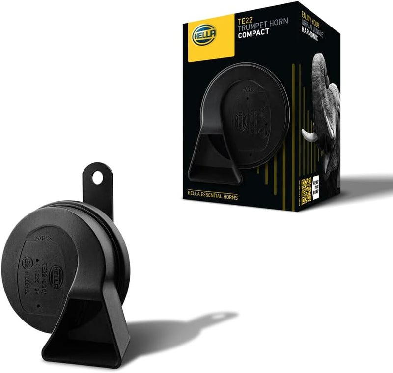 HELLA 3FG 011 225-241 Fanfare - Essential Horn TE22-12V - 110dB(A) - Frequency Range: 500Hz - Tweeter - Electric - Housing Colour: Black - Quantity: 1 - Image 1