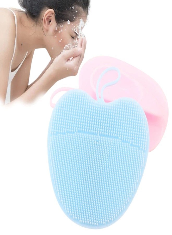 Sajani Apple Shape Silicone Face Cleansing Brush/Facial Deep Pore Skin Care/Scrub Cleanser Tool Beauty/Makeup Cleaner Scrubber/Deep Scrubbing for All Kinds of Skins (Pack of 1) - Image 2