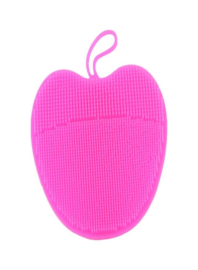 Sajani Apple Shape Silicone Face Cleansing Brush/Facial Deep Pore Skin Care/Scrub Cleanser Tool Beauty/Makeup Cleaner Scrubber/Deep Scrubbing for All Kinds of Skins (Pack of 1) - Image 1