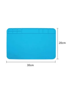 Y&D Multi Purpose Work Mat, Repair Mat Soldering Silicone Station with Grids Used for Watch Phone Laptop Smartphone LCD Screen Separator Machine Tools (2 Pack)  - Image 2