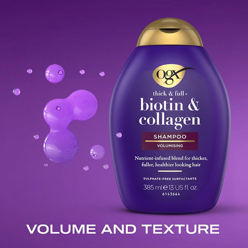 أو جي إكس شامبو OGX بالبيوتين والكولاجين 385 مل - Image 4