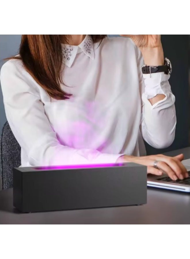 Aroma diffuser with colorful flame effect – 7 color-changing flames – Silent essential oil diffuser with auto shut-off for home, office, and yoga – Code 6986 - Image 5