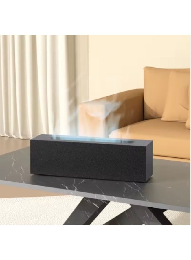 Aroma diffuser with colorful flame effect – 7 color-changing flames – Silent essential oil diffuser with auto shut-off for home, office, and yoga – Code 6986 - Image 1