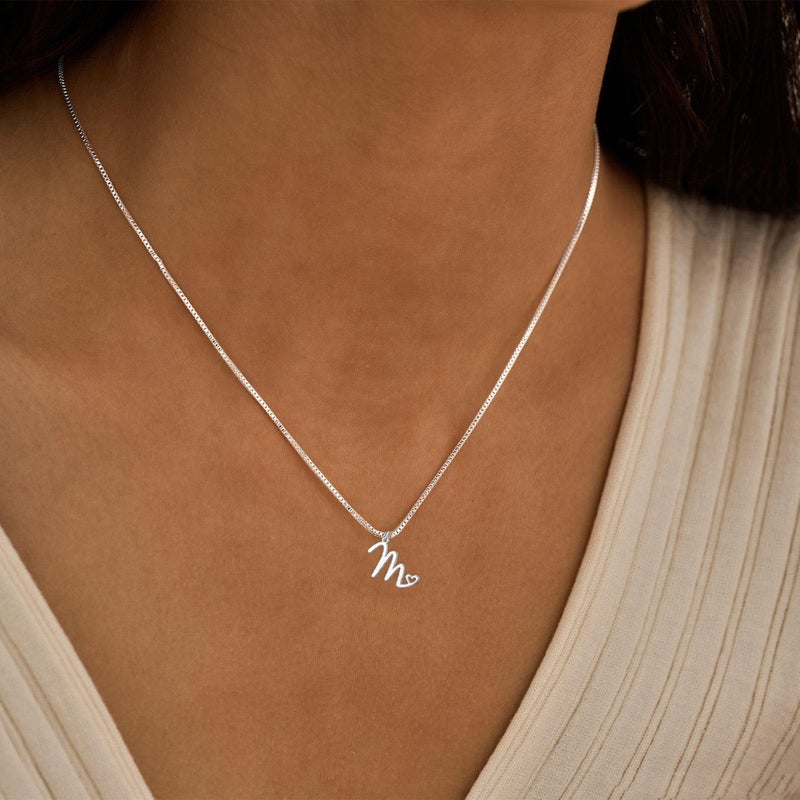 Tituthia Initial Necklaces For Women Trendy  Dainty Silver Letter Necklace Cute Pendant Choker Name Necklace Personalized Costume Monogram Simple Silver Jewelry Necklace For Women Gifts - Image 4