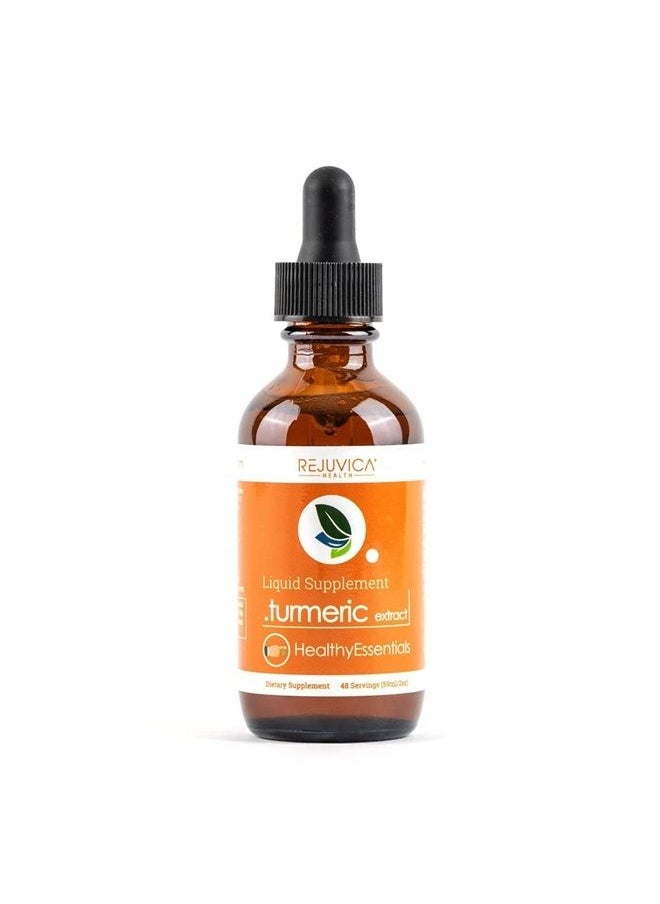 Rejuvica Health Healthy Essentials Turmeric - Turmeric Root Extract with Natural Curcumin - Liquid Delivery for Better Absorption - Supports Joint Health  - Image 1