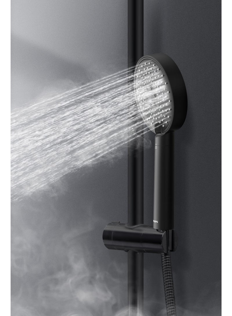 Philips Water PHILIPS Filter ACF Handheld Shower head, Three spray modes, Reduce chlorine & Impurities (Black) - Image 3