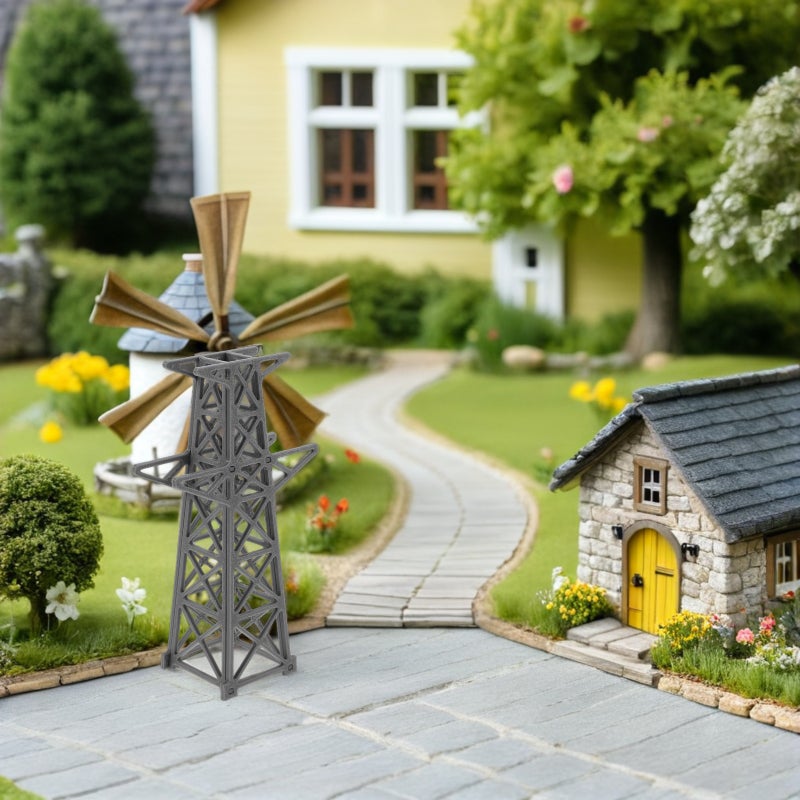 Miniature Transmission Tower: 1:200 Scale Electric Tower Model - Sand Tray Architectural Accessories for DIY Railroad Scenery Scene Building Material - Image 3