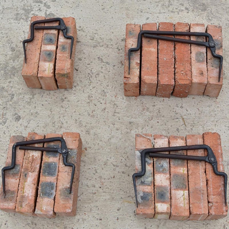 Heavy-duty Steel Brick Clamp 16mm Thick Adjustable Brick Tongs for Construction Site Carrying 5 Blocks for Masonry and Building - Image 5