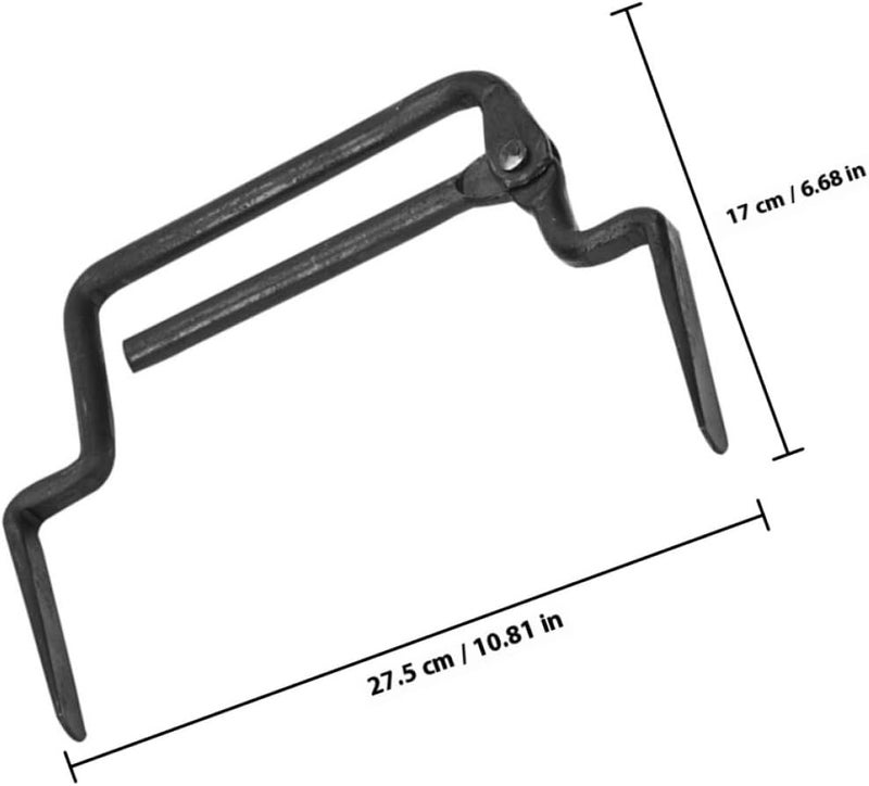 Heavy-duty Steel Brick Clamp 16mm Thick Adjustable Brick Tongs for Construction Site Carrying 5 Blocks for Masonry and Building - Image 2
