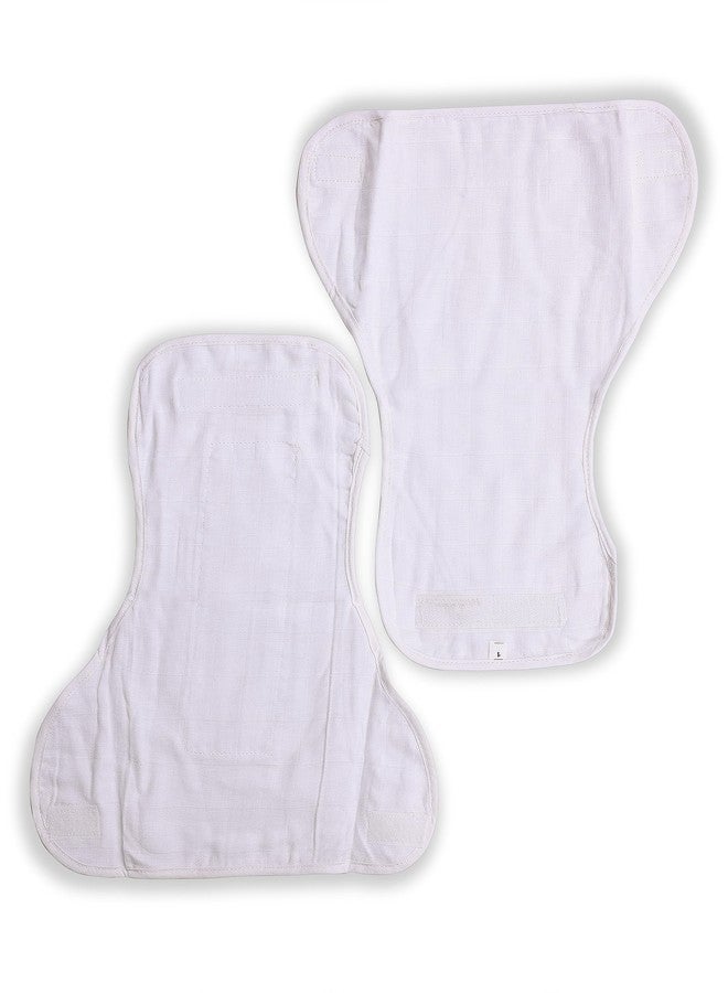 Mamma's Maternity Nappy for New Born Baby | Cotton Cloth Langot for Babies | Washable and Reusable Langots (Pack of 6) (White) (3-6) - Image 2