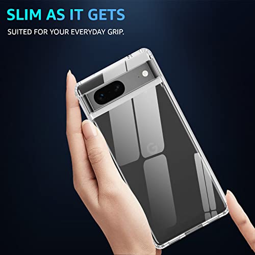Winble Ultra Hybrid Back Cover Case for Google Pixel 7 | Crystal Clear Hard TPU Back Camera & Drop Protection | Bumper Back Cover Case for Google Pixel 7 (TPU + Polycarbonate) (Transparent) - Image 4