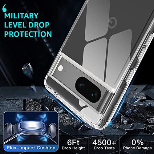 Winble Ultra Hybrid Back Cover Case for Google Pixel 7 | Crystal Clear Hard TPU Back Camera & Drop Protection | Bumper Back Cover Case for Google Pixel 7 (TPU + Polycarbonate) (Transparent) - Image 2