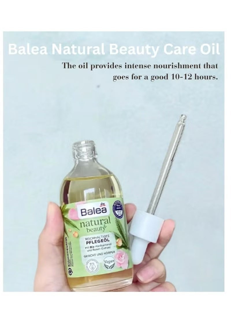 باليا زيت الوجه والجسم العضوي – عناية طبيعية بالبشرة مع الورد وزيوت بذور مغذية - Image 2