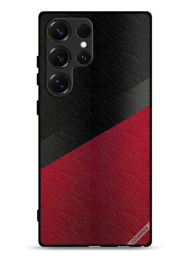 Covernex Samsung Galaxy S25 Ultra Protective Case Cover Leather Pattern - Image 1