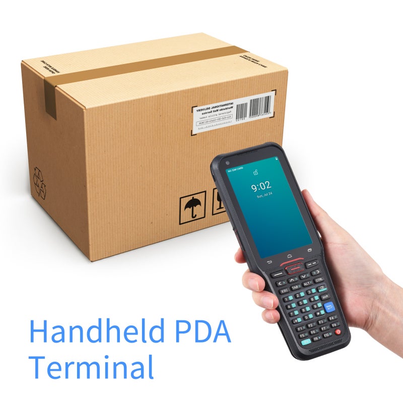 Android 10.0 1D Barcode Scanner Handheld Mobile Terminal PDA with Honeywell 4313 Scan Engine Support Wireless Wi-Fi 4G with 4.0 Inch Touchscreen for Warehouse Delivery Retail Shop Restaurant - Image 2