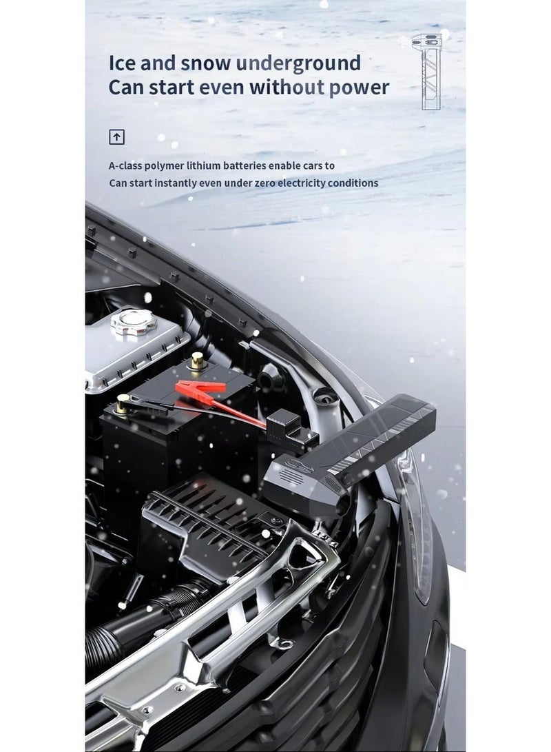 CRONY PQ235: 3-in-1 Super Power Fan, Jump Starter & 18W Power Bank | 91,000 RPM Storm Mode, 8000mAh Battery, Fast Charging & Car Emergency Start - Image 4