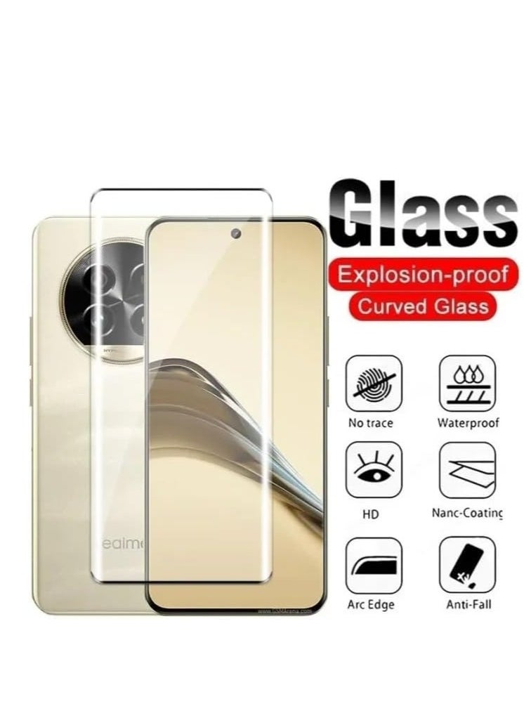 Generic Full Glass Screen Protector For Realme 13 Pro/Realme 13 Pro+ Plus 5G Tempered Glass Full Glue Cover Screen Protector For Fingerprint Unlock Screen Glass Film  - Image 3