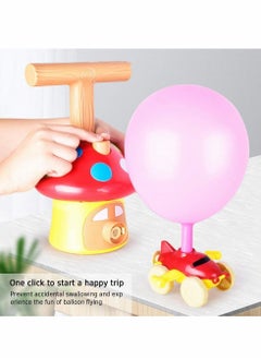 Y&D Balloon Powered Car,Balloon Launcher Toy Inertia Car Aerodynamics Fun Power Vehicle Air Launch Pad Educational Gifts  - Image 2