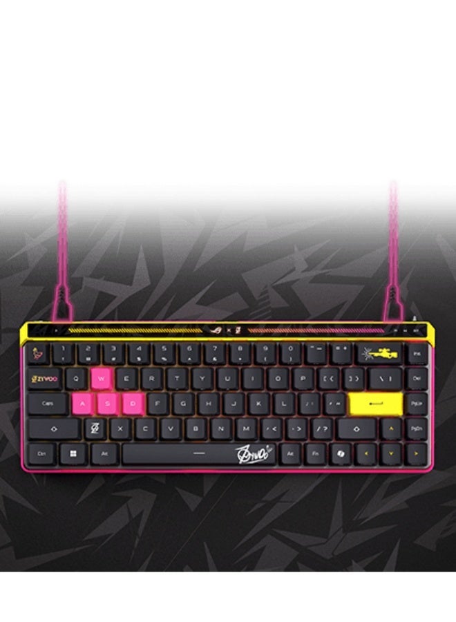 Republic Of Gamers لوحة مفاتيح ألعاب ميكانيكية ZYWOO بإضاءة RGB – تصميم 65% مدمج، سلكية، مفاتيح قابلة للتبديل، مانعة لتداخل الأزرار - Image 4