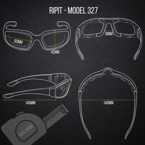 WYND Blocker Polarized Motorcycle & Fishing Floating Sports Wrap Sunglasses (White/PZ Amber Lens) - Image 3