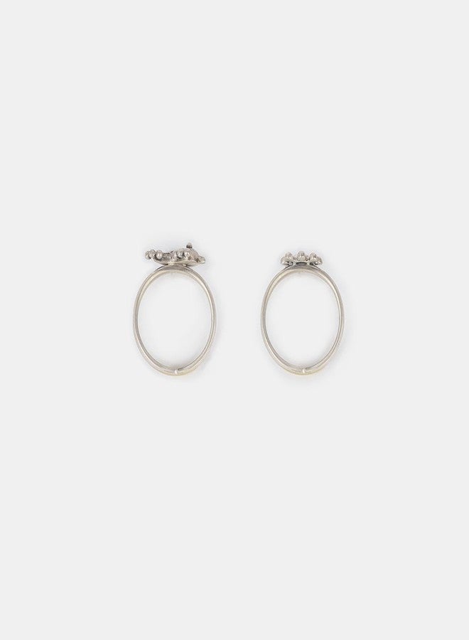 Shaya by CaratLane 925 Silver Paakhi Toe Rings in Oxidised Gifts for Womens & Girls - Image 4