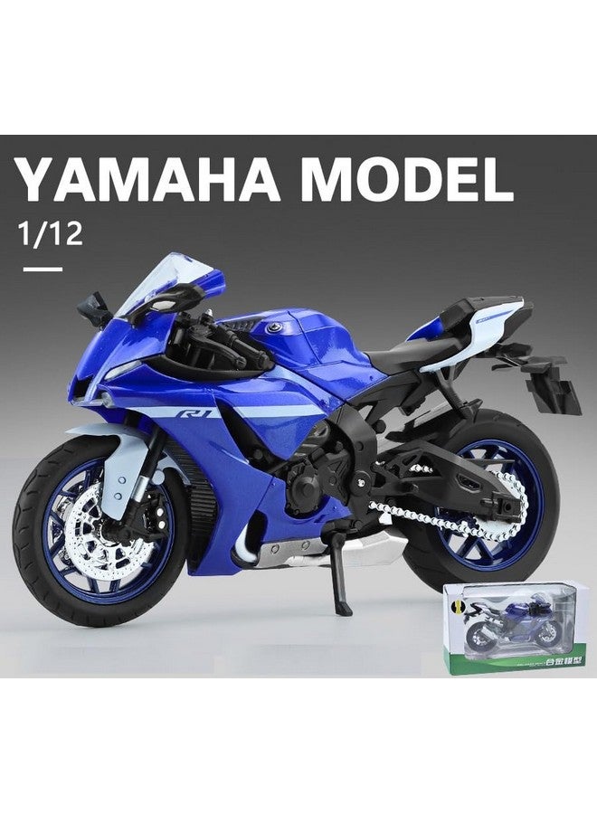 Bestie toys Yamaha Diecast 1:12 Scale Alloy Sport Motorcycle Model, Workable Shock-Absorber Toy for Children Gifts, Color As per Stock - Image 2