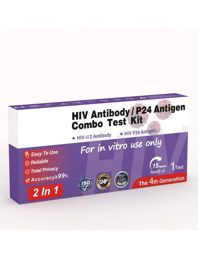 Generic - Home HIV Test Kit – Self-Administered Rapid Test for Accurate and Fast HIV Detection - Image 1