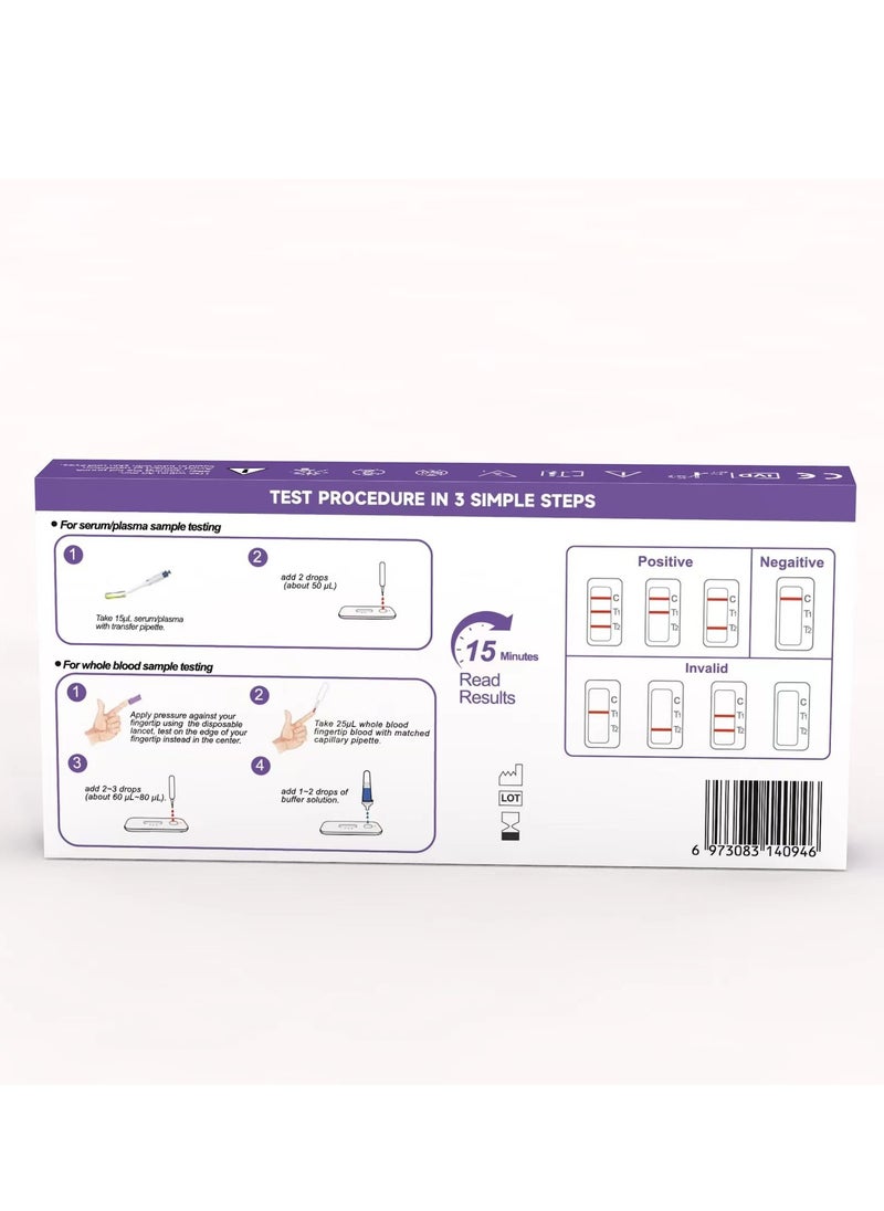 Generic - Home HIV Test Kit – Self-Administered Rapid Test for Accurate and Fast HIV Detection - Image 1