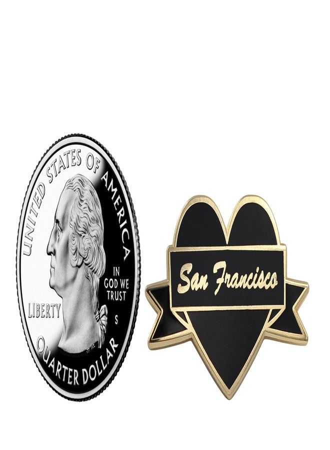 Real Sic I Heart San Francisco Enamel Pin by Real Sic - San Fran Lapel Pin - I Love San Francisco Souvenir Pin for Jackets, Backpacks, Bags, Hats & Tops - Image 5