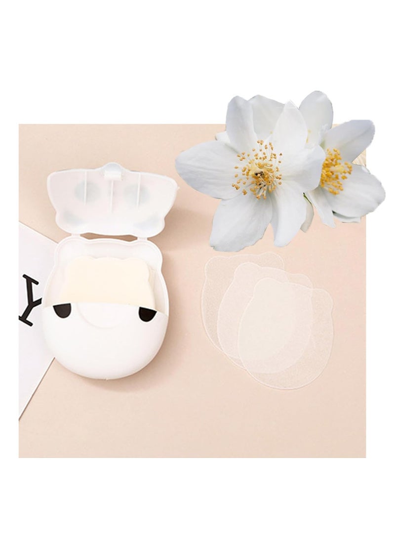SOLARAE 6 PCS Panda Cute Portable Soap Sheets, Mini Travel Soap Paper Sheets Disposable Water Soluble Hand Washing Bath Scented Paper, Soap for Outdoor Cleaning Foaming Paper Travel, Camping Hiking - Image 4