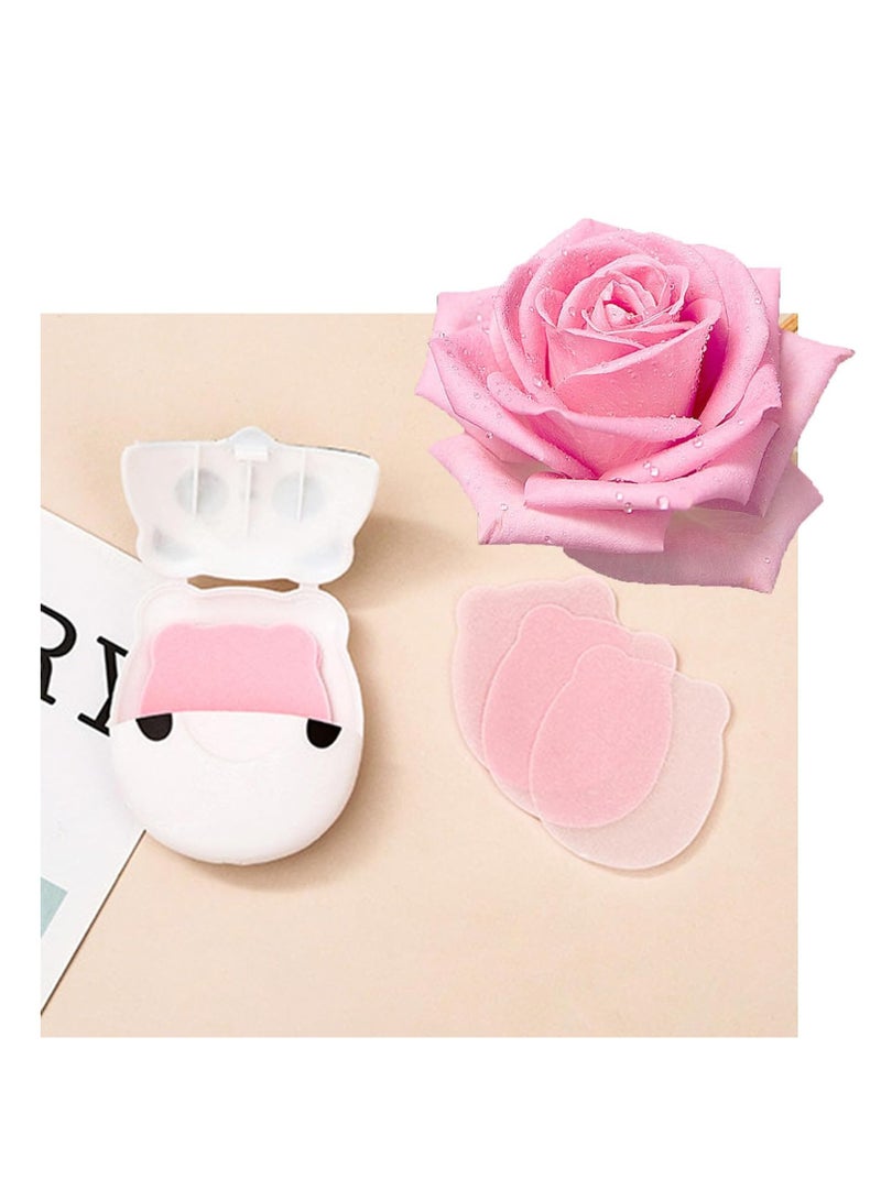 SOLARAE 6 PCS Panda Cute Portable Soap Sheets, Mini Travel Soap Paper Sheets Disposable Water Soluble Hand Washing Bath Scented Paper, Soap for Outdoor Cleaning Foaming Paper Travel, Camping Hiking - Image 2