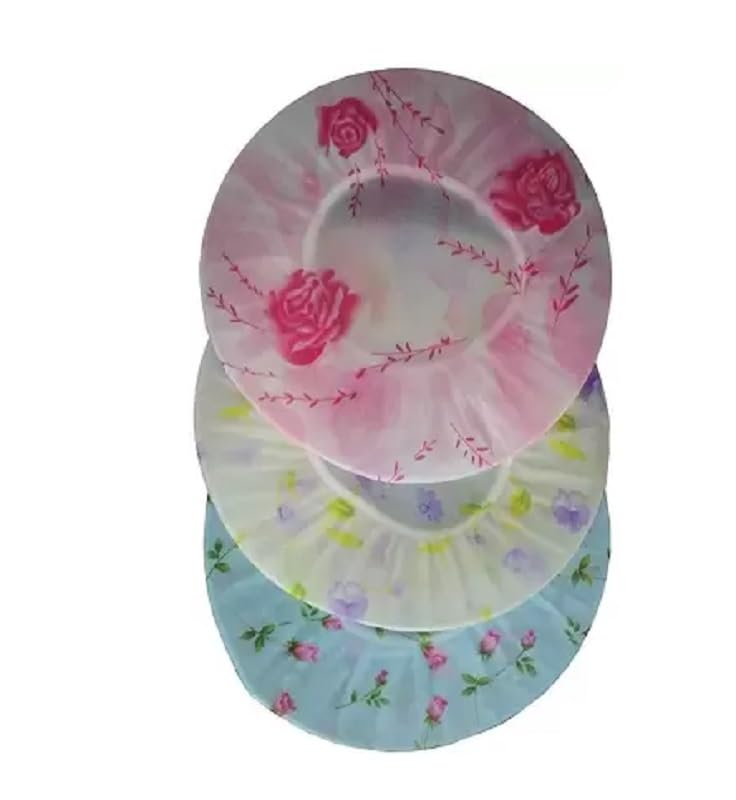 ATABZ Caps for bathing waterproof shower cap pack of 3 - Image 1