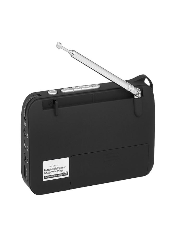 راديو رولتون W405 الرقمي FM، مكبر صوت كمبيوتر سلكي USB محمول، جهاز استقبال ستيريو عالي الدقة مع مصباح يدوي وشاشة LED، يدعم تشغيل الموسيقى من بطاقة TF - Image 4