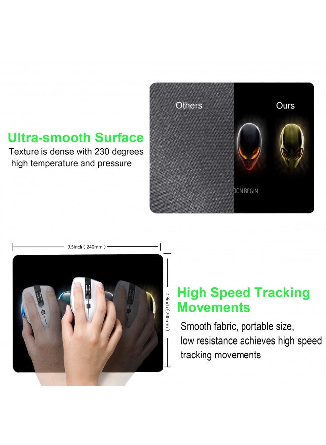 SHALYSONG Alien Mouse pad, Personalized Design sci-fi Style Computer Rubber Mouse pad - Image 2