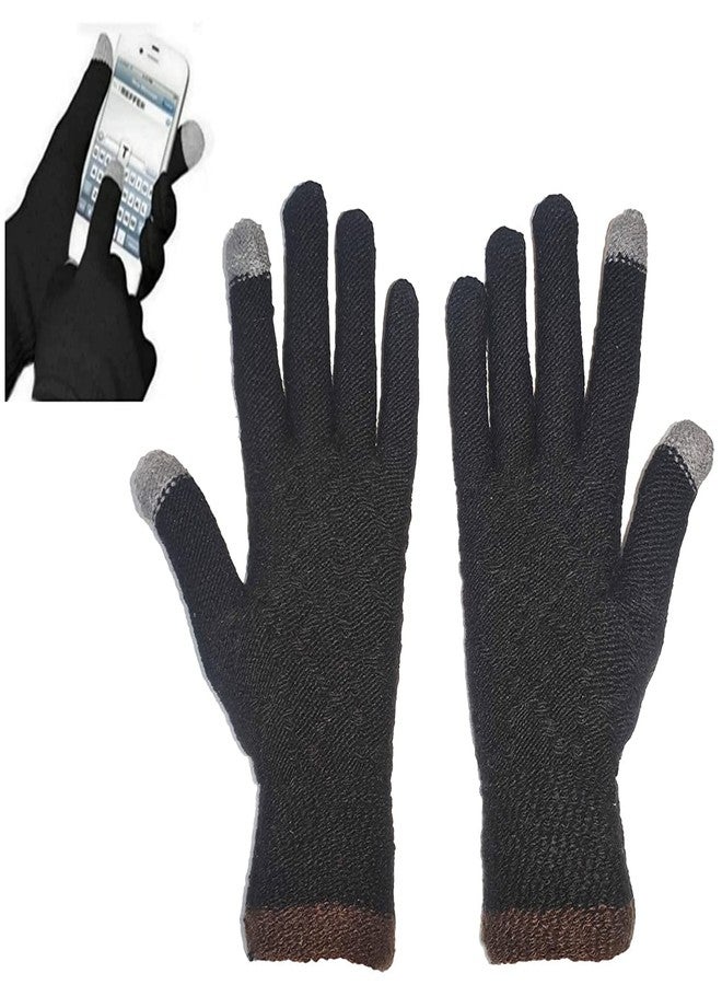 BeFall Woolen Beanie/Winter Cap & Neck Warmer (Muffler) Touchscreen Gloves Set Combo Winters for Men & Women | Winter Woolen Cap - Image 4