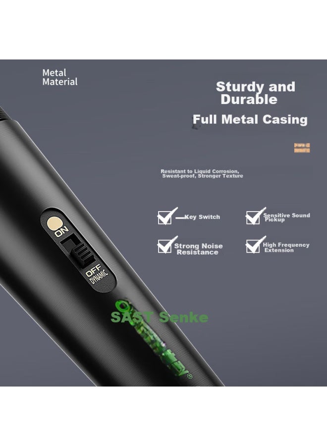 Sast Ok-182 Wired Dynamic Microphone, Professional Home Ktv Singing Recording, Home Karaoke, Conference, Desktop Computer Singing And Speech Microphone, Professional Wired Microphone - Image 4