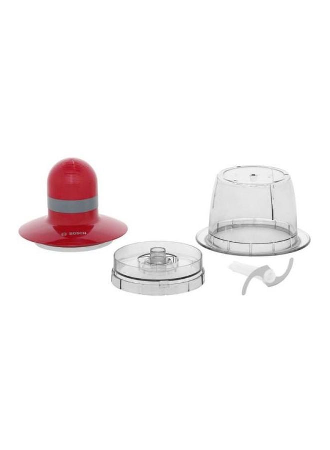 بوش قطاعة من الستانلس ستيل 800 ml 400 W MMR08R1GB شفاف/ أحمر - Image 3