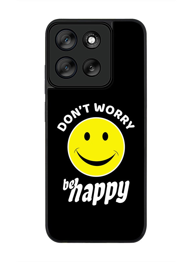 Stylizedd For Motorola Moto G56 Case,Slim fit Camera Protection, Shockproof Thin Phone cover  - Don't worry be happy - Image 1