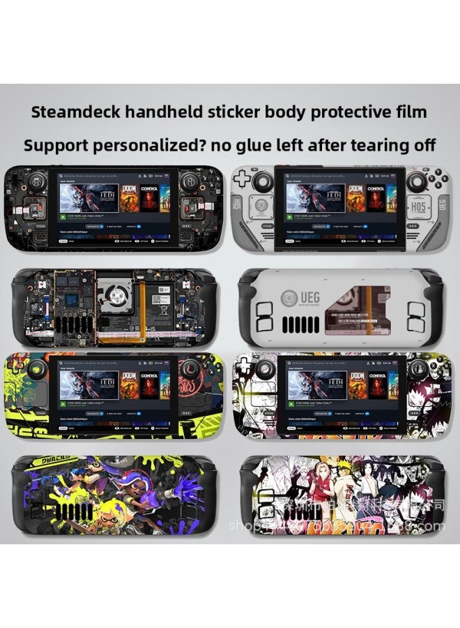 For Steam Deck Sticker Steam Deck Pain Sticker Steam Handset Full Body Sticker Personalized Sticker Film-Color:STM-039 028 - Image 2