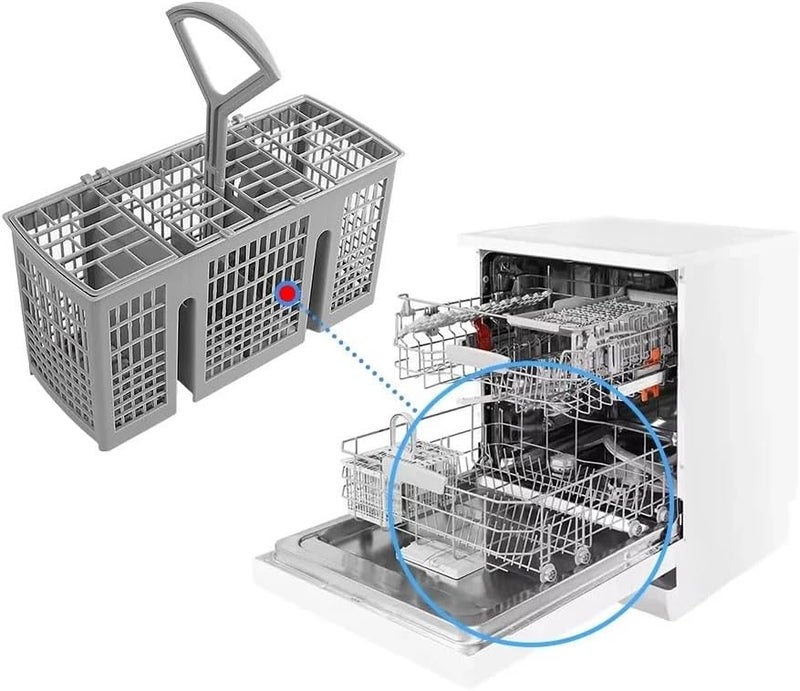 سلة أدوات مائدة عالمية لغسالات الصحون متوافقة مع سيمنز وبوش ومايتاج وكنمور وكونستركتا - Image 3