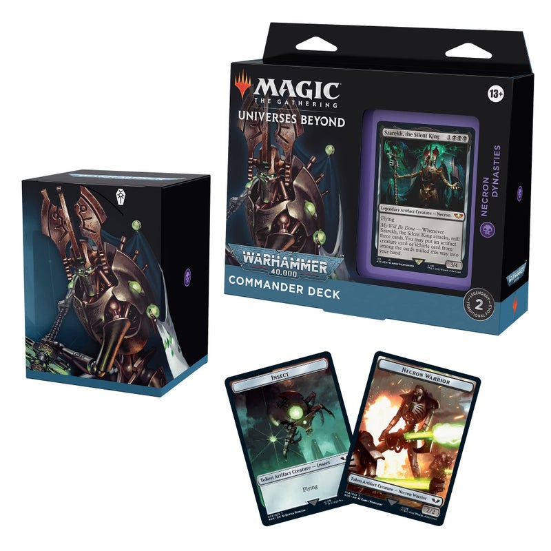 Magic The Gathering Universes Beyond Warhammer 40000 Commander Deck Necron Dynasties - Image 2