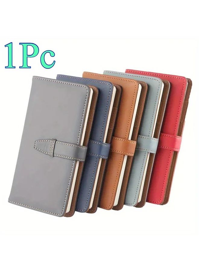 Navy Blue Faux Leather A6 Notebook for Teachers Journaling Meeting Work Office School Supplies Professionals - Image 1