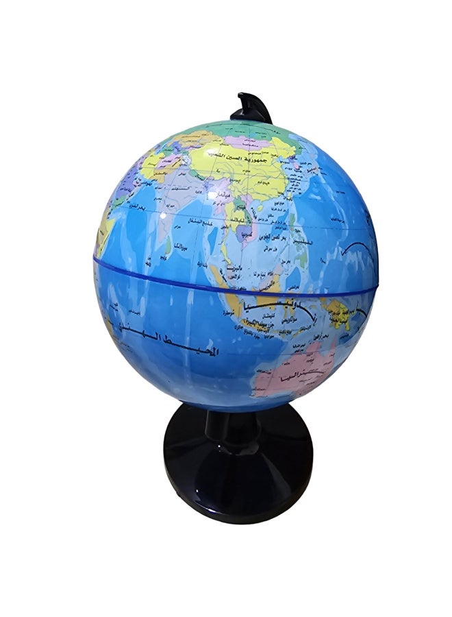 Educational globe made of shock-resistant PVC. 10.6 cm in diameter. - Image 3