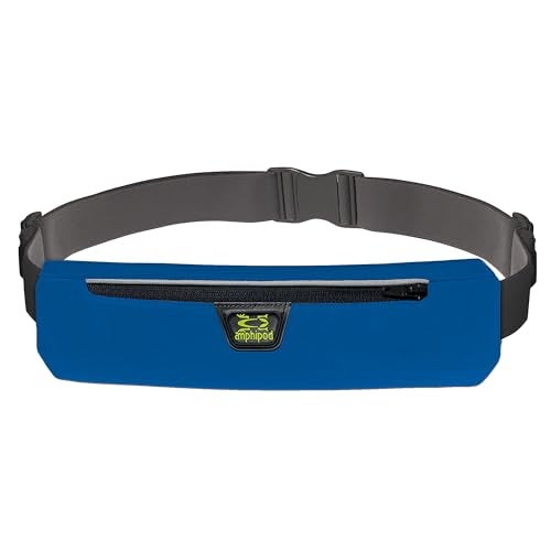 Amphipod AirFlow MicroStretch Plus Belt UltraLight Minimalist Runners Waist Pack Bag for Running Walking Men Women BlueSilver XL - Image 1
