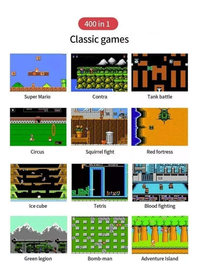 ELTRAZONE SUP Game Box Plus 400 in 1 Retro Games UPGRADED VERSION mini Portable Console Handheld Gift By PRIME-(Yellow) - Image 4