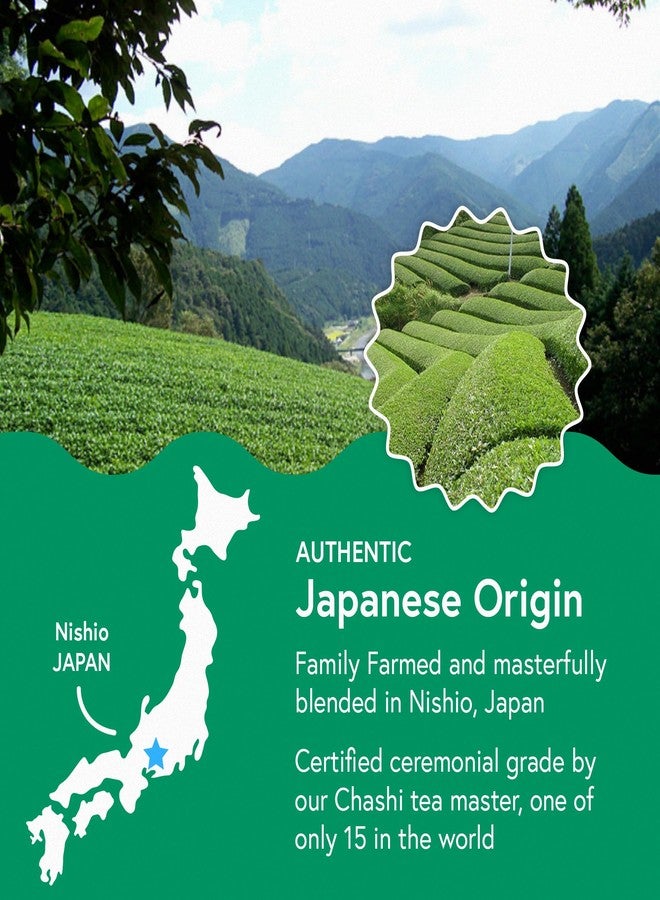 Matchabar Matcha Powder (80g) - Ceremonial Grade Authentic Japanese Matcha Green Tea Powder - Matcha Green Tea Powder Harvested in Japan - Matcha Tea Powder Latte - Zero Sugar, Vegan & 0 Calories - Image 2