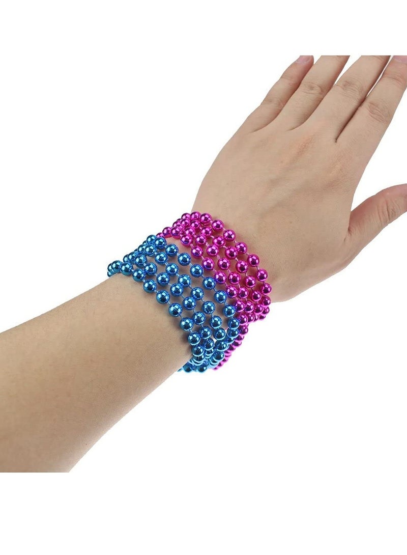 18 Pcs 33" Light Blue & Pink Gender Reveal Party Beads - Perfect for Baby Shower & Announcement Games - Image 4