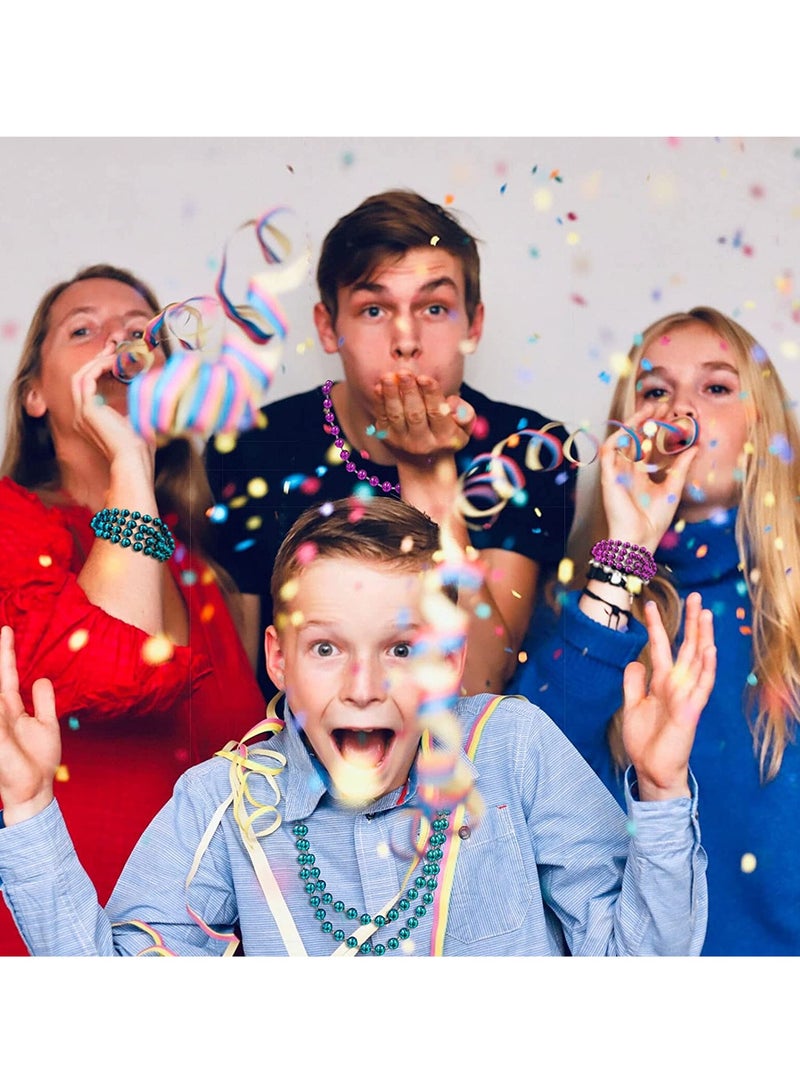 18 Pcs 33" Light Blue & Pink Gender Reveal Party Beads - Perfect for Baby Shower & Announcement Games - Image 3